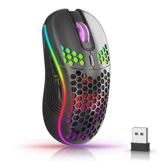 2.4G Wireless Mouse with RGB  Gaming Mouse